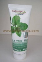 mint face wash | patanjali aloe vera mint face wash